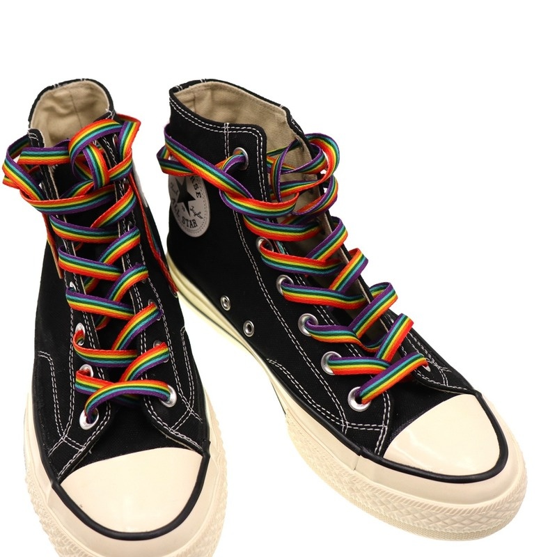 Lace Replacement Flat - Rainbow Gradient Flat Shoelaces Colorful Replacement