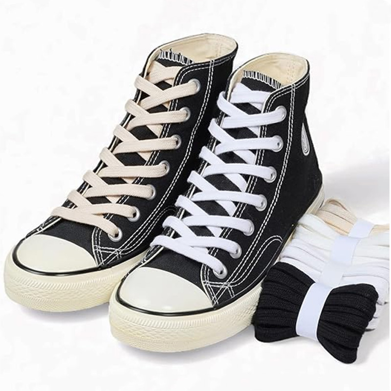 Lace Replacement Flat - 100 Cotton Flat Shoelaces with Anti